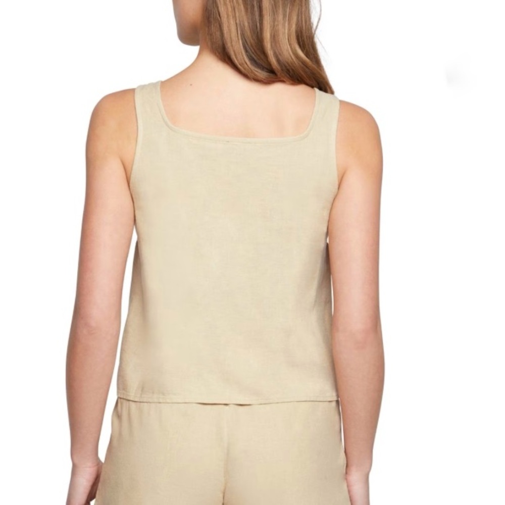 Express Linen Tank Top Cream‎ Size XL or XXL - Picture 7 of 11